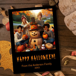 Happy Halloween Spooky Foto Feiertagskarte