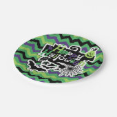 Happy Halloween Spooky Fun Pappteller (Schrägansicht)