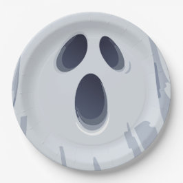 Happy Halloween Spooky Ghost Face Pappteller