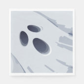 Happy Halloween Spooky Ghost Face Serviette (Vorderseite)