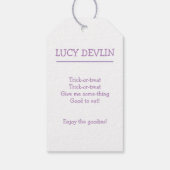 Happy Halloween Spooky Ghost Geschenkanhänger (Rückseite)