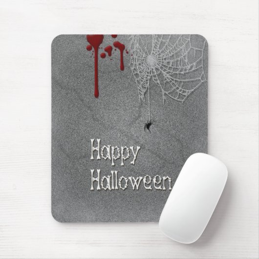 Happy Halloween Spooky Gravestone Mousepad (Mit Mouse)