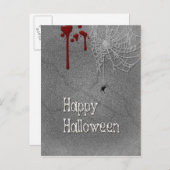 Happy Halloween Spooky Gravestone Postkarte (Vorne/Hinten)