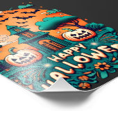 Happy Halloween | Spooky Halloween Fotodruck (Ecke)