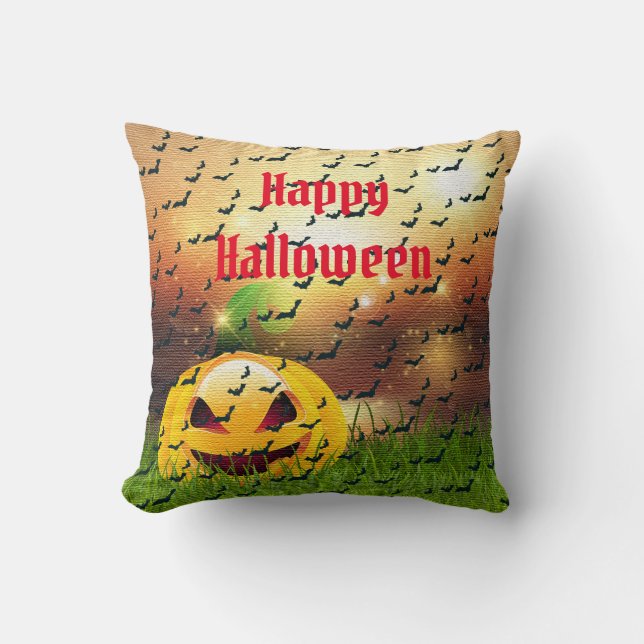 Happy Halloween Spooky Kissen (Vorderseite)