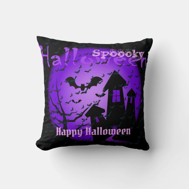 Happy Halloween Spooky Kissen (Vorderseite)