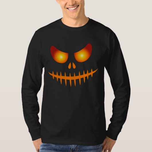 Happy Halloween - Spooky Lantern Pumpkin Face 1 T-Shirt (Vorderseite)