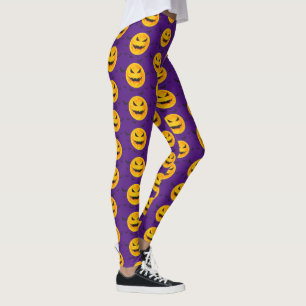Happy Halloween Spooky Lila Bat Leggings
