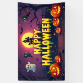Happy Halloween Spooky & Niedlich Banner (Vertikal)