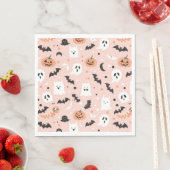 Happy Halloween Spooky Niedlich & festlich Hallowe Serviette (Beispiel)