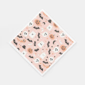 Happy Halloween Spooky Niedlich & festlich Hallowe Serviette (Ecke)