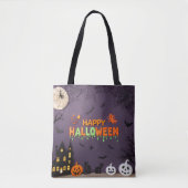 Happy Halloween Spooky & Niedlich Trick oder Treat Tasche (Vorderseite)