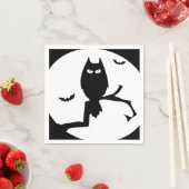 Happy Halloween Spooky Owl Paper Napkin Serviette (Beispiel)