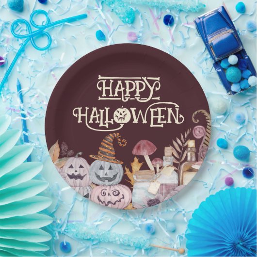 Happy Halloween Spooky Pappteller (Party)