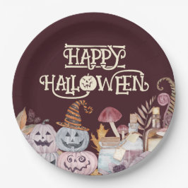 Happy Halloween Spooky Pappteller