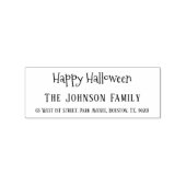 Happy Halloween Spooky Party Einladung Rücksendead Gummistempel (Stempel)