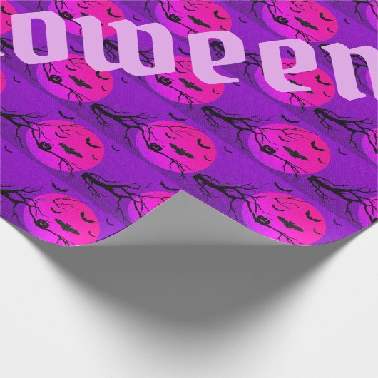 Happy Halloween Spooky Party Time Geschenkpapier (Ecke)