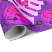 Happy Halloween Spooky Party Time Geschenkpapier (Rolleneckpunkt)