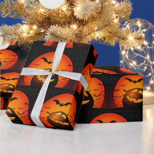 Happy Halloween Spooky Party Time Geschenkpapier