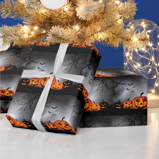 Happy Halloween Spooky Party Time Geschenkpapier (Feiertage)