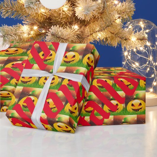 Happy Halloween Spooky Party Time Geschenkpapier (Feiertage)