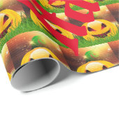 Happy Halloween Spooky Party Time Geschenkpapier (Rolleneckpunkt)