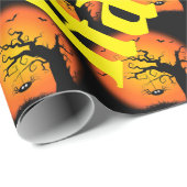Happy Halloween Spooky Party Time Geschenkpapier (Rolleneckpunkt)