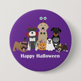 Happy Halloween Spooky Pet Kostüme Button