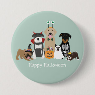 Happy Halloween Spooky Pet Kostüme Button