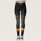 Happy Halloween Spooky Pumpkin Leggings (Vorderseite)