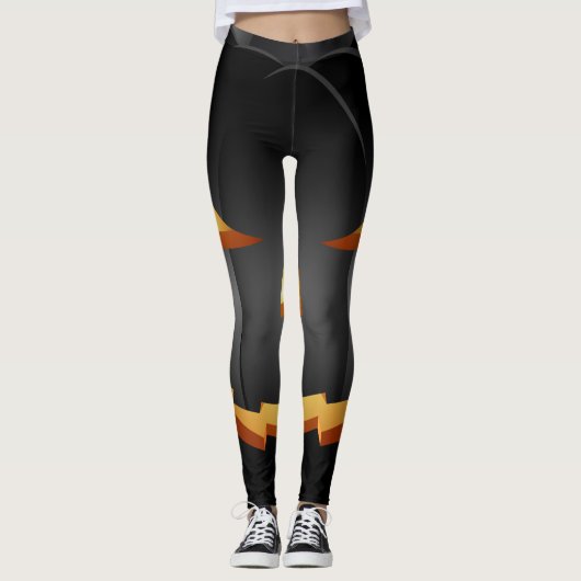 Happy Halloween Spooky Pumpkin Leggings (Vorderseite)