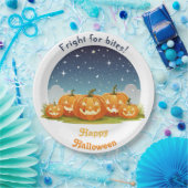 Happy Halloween Spooky Pumpkin Patch Pappteller (Party)