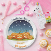 Happy Halloween Spooky Pumpkin Patch Pappteller (Party)