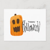 Happy Halloween Spooky Pumpkin Postkarte (Vorderseite)