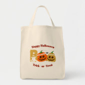Happy Halloween Spooky Pumpkin Trick oder Treat Tragetasche (Vorne)