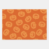 Happy Halloween Spooky Pumpkins Pattern Geschenkpapier Set (Vorderseite 3)