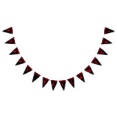 Happy Halloween Spooky Red Black Dripping Blood Wimpelkette (Alle)