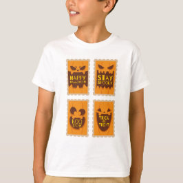 Happy Halloween Spooky Retro Pumpkin Boo Crew T-Shirt