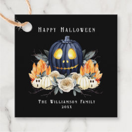 Happy Halloween Spooky Samhain Pumpkins Crystals Geschenkanhänger