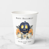 Happy Halloween Spooky Samhain Pumpkins Crystals Pappbecher (Rückseite)