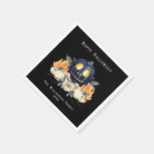 Happy Halloween Spooky Samhain Pumpkins Crystals Serviette (Ecke)