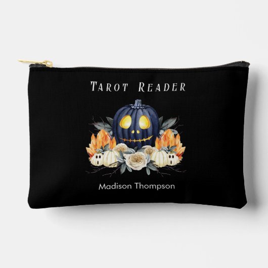 Happy Halloween Spooky Samhain Pumpkins Crystals Zubehörtasche (Vorderseite)