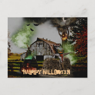 *~* Happy HALLOWEEN Spooky Scarey Postkarte