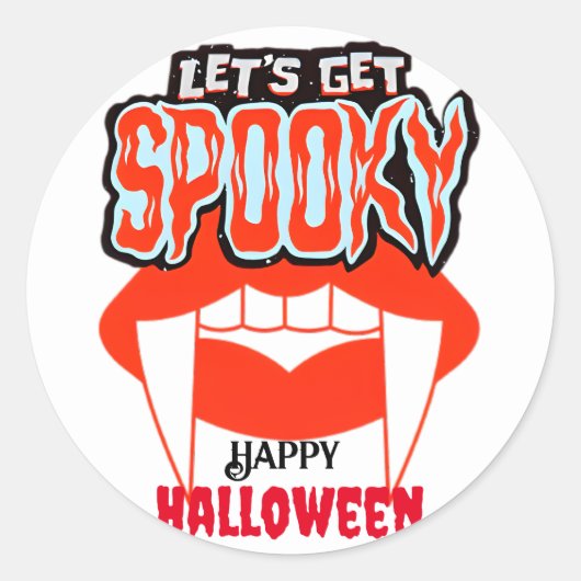 Happy Halloween Spooky Season Creepy Stickers (Vorderseite)