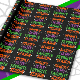 Happy Halloween Spooky Season Funny Halloween Geschenkpapier