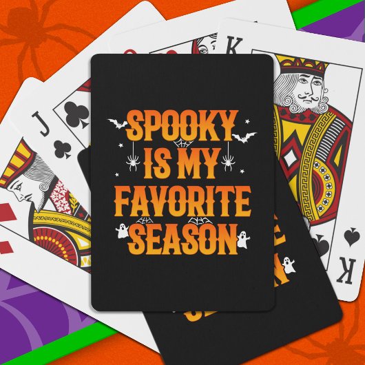 Happy Halloween Spooky Season Funny Halloween Spielkarten