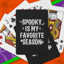 Happy Halloween Spooky Season Funny Halloween Spielkarten