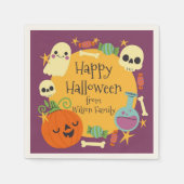 Happy Halloween Spooky Serviette (Vorderseite)