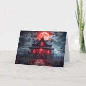 Happy Halloween Spooky Spuk House Karte (Vorderseite)