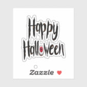 Happy halloween spooky sticker (Blatt)